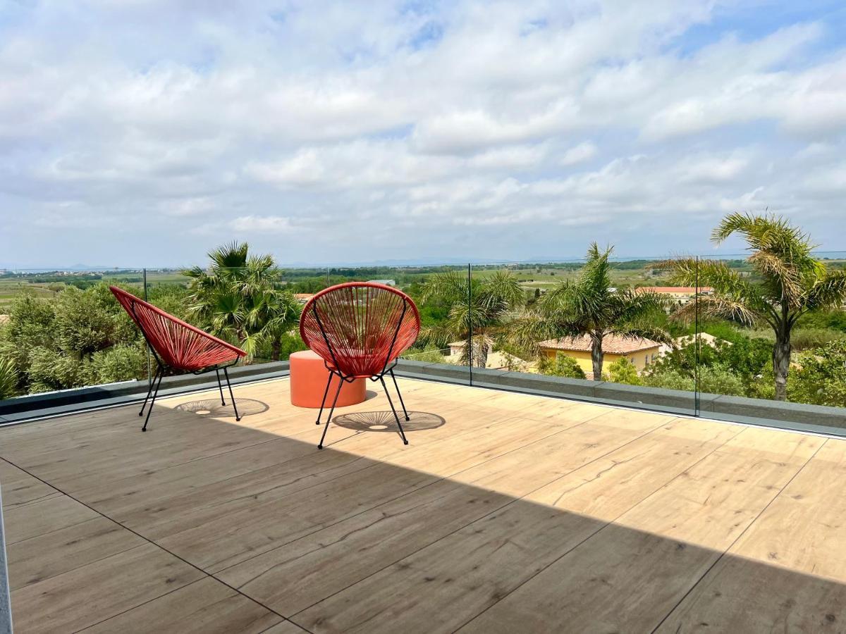 Villa D'Exception Avec Piscine A Debordement - Vue Panoramique Saint-Nazaire  Buitenkant foto